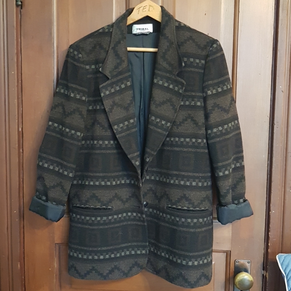 Tribal Printed Blazer